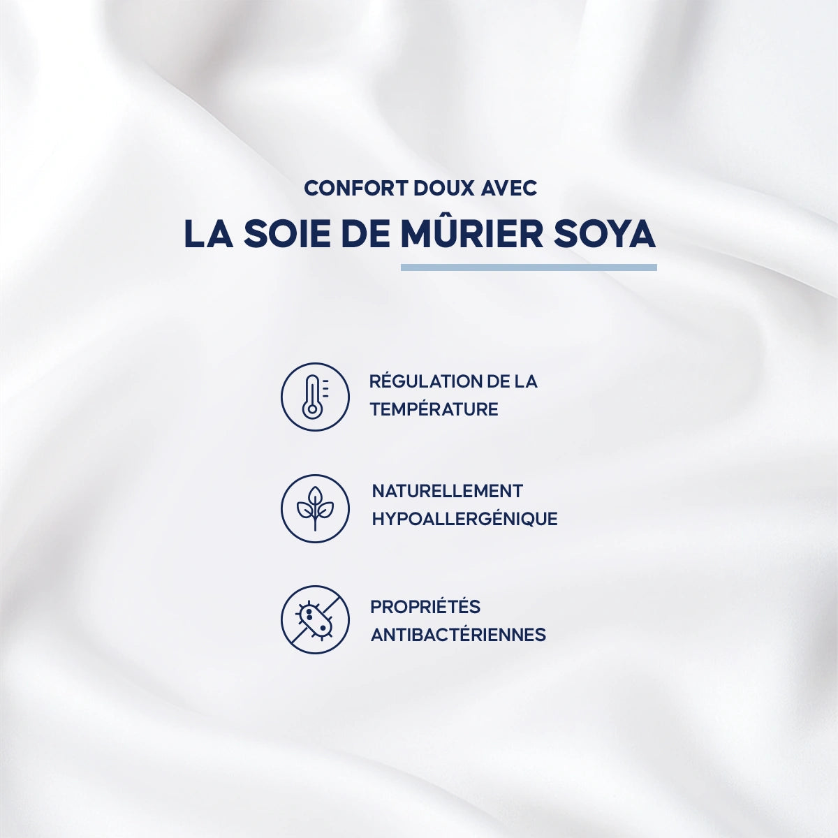 Draps en Soie Naturelle Soya